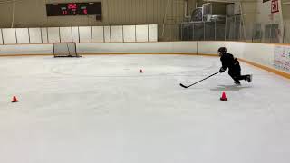 Minor hockey drill  transition skating amp edge control [upl. by Schnapp989]