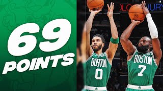 Jayson Tatum 33 PTS amp Jaylen Brown 36 PTS Combine For 69 Points In 3 Quarters  October 30 2023 [upl. by Eile]