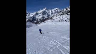 ⛷️ Skiing in Champoluc  Italy part 2 [upl. by Nylhtac]