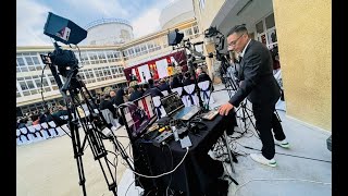 asi grabo y transmito en vivo ceremonia de colegio backstage multicámara producción audiovisual [upl. by Rehsa832]