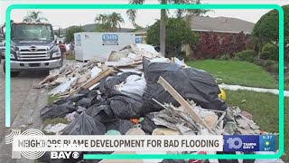 Sarasota neighbors blame overdevelopment for bad flooding [upl. by Glaab30]