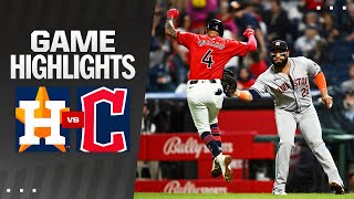 Astros vs Guardians Game Highlights 92824  MLB Highlights [upl. by Ayikahs]