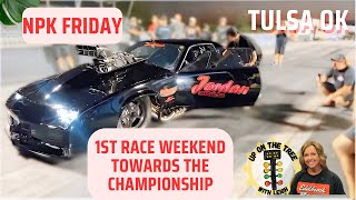 Street Outlaws No Prep Kings 2024 Friday run off races Tulsa OK 10424 race npk dragracing [upl. by Adnic]