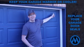 Garage Door Side Seals Replacement  Keep Your Garage Warmer or Cooler  Part 3 of 3 [upl. by Eveivaneg298]