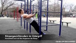 Calisthenics Basics Bizeps Training ohne Gewicht [upl. by Nnaer]