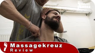 Massage Review  Verspannung lindern mit dem Holzkreuz [upl. by Oidivo]