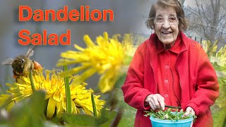 Great Depression Cooking  Dandelion Salad [upl. by Ayo]