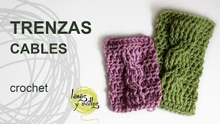 Tutorial Trenzas u Ochos Crochet o Ganchillo Cables [upl. by Bozovich]