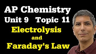 Electrolysis and Faradays Law Practice Problems  AP Chem Unit 9 Topic 10 [upl. by Ruby]