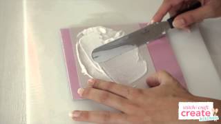 How to stencil with royal icing  Cake Craft Made Easy [upl. by Nylarak]