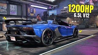 Need for Speed Heat Gameplay  1200HP LAMBORGHINI AVENTADOR SVJ ROADSTER Customization  Max Build [upl. by Niraj]