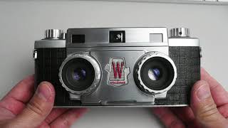 Wollensak Stereo 10 35mm film 3D camera [upl. by Si]