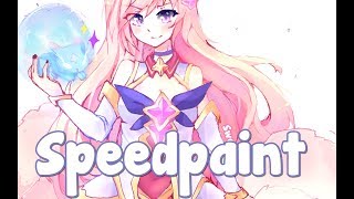 SpeedPaint Star Guardian Ahri ♥ [upl. by Nirrok]