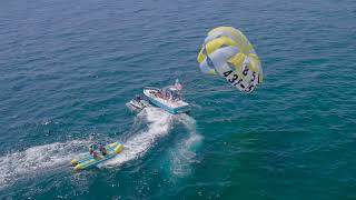 Parasailing at Pompano Joes in Destin [upl. by Anbul]