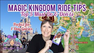 Magic Kingdom Tips 2024  TOP Must Do amp Dont RIDES [upl. by Jase354]