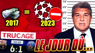 OFFICIEL  LA REMONTADA BARCA 61 PSG ÉTAIT TRUQUÉ NEGREIRA CONFIRME EXCLU EN C1   LE JOUR OÙ [upl. by Gerri]