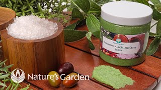 Learn How to Make an Emulsified Salt Scrub with the Natures Garden Creative Team [upl. by Adlay980]