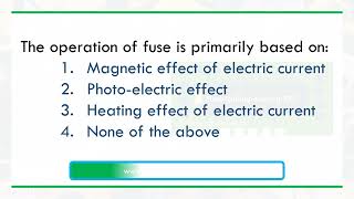 The operation of a fuse is primarily based on [upl. by Mallissa]