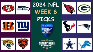 NFL 2024 WEEK 6 PICKS amp PREDICTIONS [upl. by Haldane220]