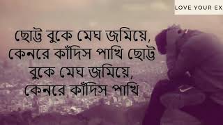 Tui firbi bole  তুই ফিরবি বলে lyrics  Sina Hasan  Natok Deyaler opare tumi [upl. by Phelan]