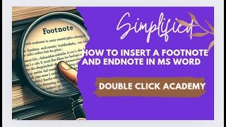 How to insert footnotes and endnotes in Microsoft Word [upl. by Ethban]