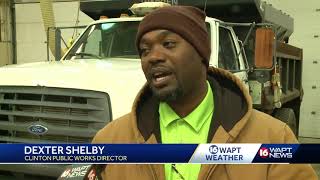 Clinton road crews prepared for icy roads [upl. by Atekahs]