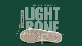 LIGHT BONE AND DARK SPRUCE 2024 Nike Blazer Low 77 DETAILED LOOK  PRICE [upl. by Nyasuh]