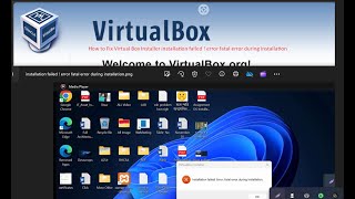 How to Fix Virtual Box Installer installation failed  error fatal error during installation [upl. by Aisatsana]