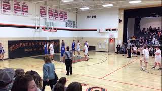 PatonChurdan Boys Basketball vs GliddenRalston January 25 2022 [upl. by Ennalyrehc]