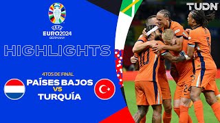 HIGHLIGHTS  Países Bajos vs Turquía  UEFA EURO 2024  4tos  TUDN [upl. by Naillik]