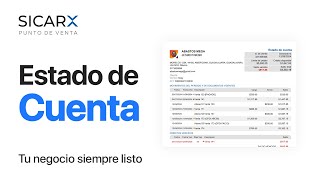 Generar Estado de Cuenta de un cliente  SICARXCOM [upl. by Orv]