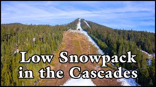 Low Snowpack in the Oregon Cascades Winter 20232024 [upl. by Notniuqal]