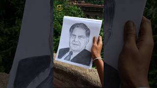 We Lost A Gem  Ratan Tata  goldenartbygoldy ratantata rip sketch [upl. by Eylsel]