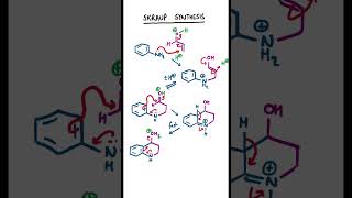 Skraup Synthesis chemistry organicchemistry [upl. by Aelat]