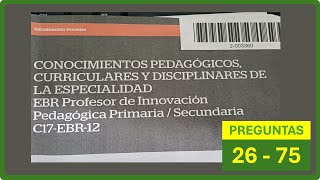 EXAMEN DE NOMBRAMIENTO 2024 │ EBR PROFESOR DE INNOVACIÓN [upl. by Woodson]