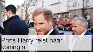 Prins Harry reist naar koningin Elizabeth zonder Meghan Markle [upl. by Alithea]