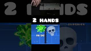 1 vs 4 Hands Geometry Dash [upl. by Gowon]