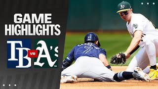 Rays vs As Game Highlights 82224  MLB Highlights [upl. by Eiramnwad]