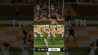 1 yard TD rn at TN 🏠🎮🏈🦉 collegefootball [upl. by Ardnuhsal256]