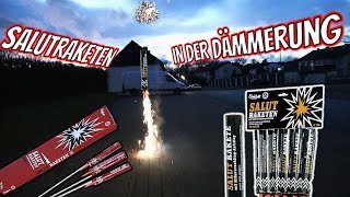 Salutraketen zünden in der Dämmerung💥 Silvester Vorfreude 20242025💥💯 [upl. by Acemaj]