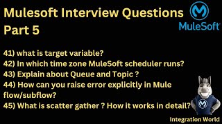 Mulesoft Interview Questions Part5 [upl. by Nordin]