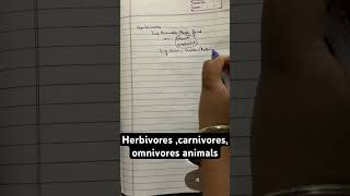 herbivores carnivores and omnivores animals youtubeshorts viralshort viralvideo [upl. by Imef]