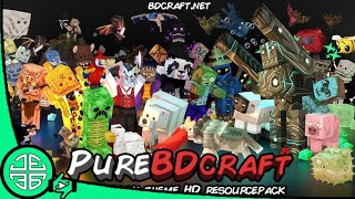 Minecraft Texturepack Review  PureBDCraft [upl. by Adehsor]