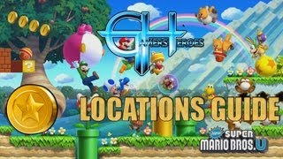 New Super Mario Bros U  Acorn Plains3  Yoshi Hill Star Coin Location Guide  Gamers Heroes [upl. by Nawek151]