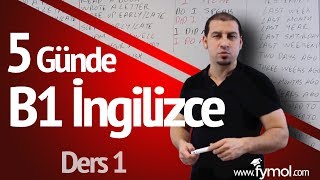 5 Günde B1 İngilizce öğreniyorum Ders 1  En İyi Online İngilizce Kursu [upl. by Melentha]