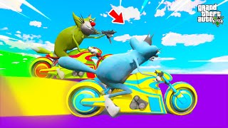 UPGRADING The DEADLINE BIKE RACE From MY COLLECTION with OGGY amp JACK in GTA 5 [upl. by Asikal]