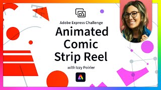 Animated Comic Strip Reel  Adobe Express Animation Challenge [upl. by Anaeda376]