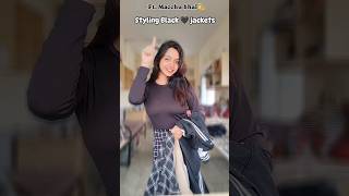 how to style black jackets🖤shortvideo transitiontrending mornibadshah [upl. by Anan81]