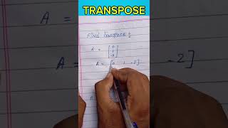 9th class math TRANSPOSE maths shortvideo [upl. by Tocci]