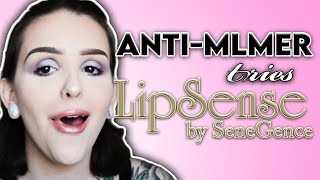 AntiMLMer Tries LipSense amp other Senegence Makeup [upl. by Goodrich]